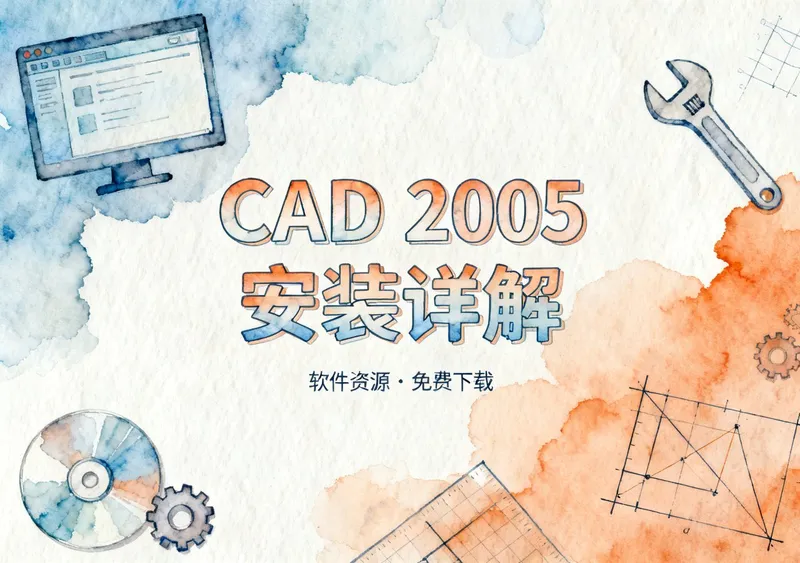 CAD 2005安装包与安装步骤详解，低配电脑也能用 - 前端开发