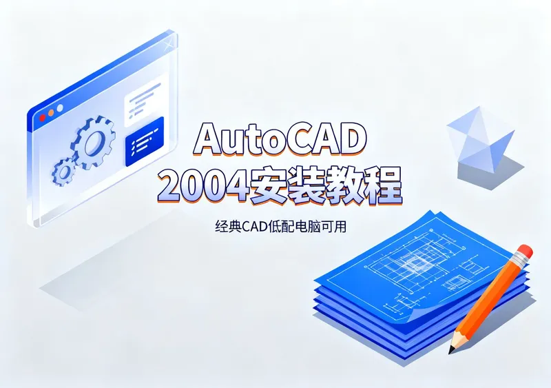 AutoCAD 2004安装教程,经典CAD低配电脑可用 - 前端开发