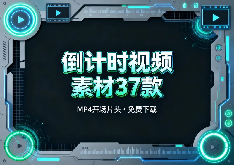 倒计时视频素材MP4合集37款开场片头免费下载 - 资源