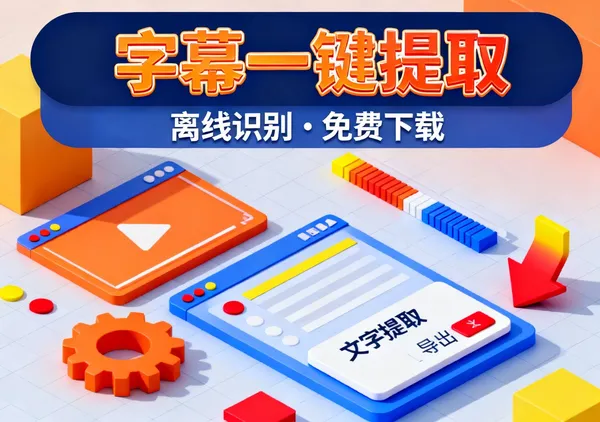 视频内嵌字幕提取工具离线版字幕一键导出免费下载