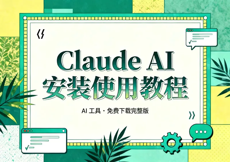 Claude AI安装使用教程完整版免费下载 - 资源